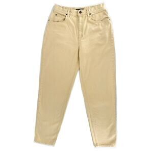 90s Liz Wear pale yellow mom jeans 1990s vintage